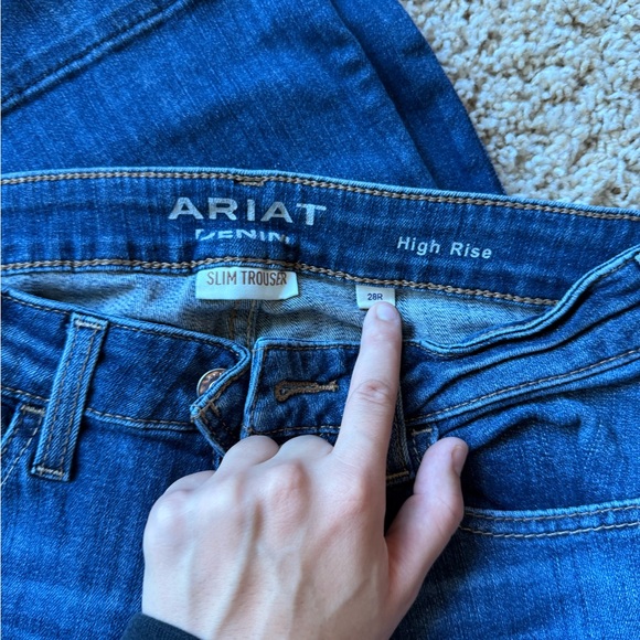 Ariat Women's Flare Jeans in Deep Blue - Picture 3 of 4